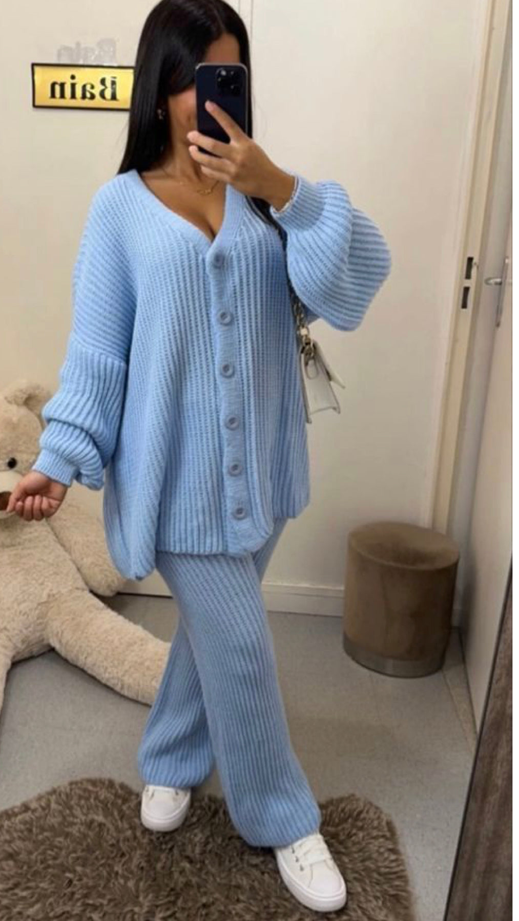 Ensemble Mina bleu ciel